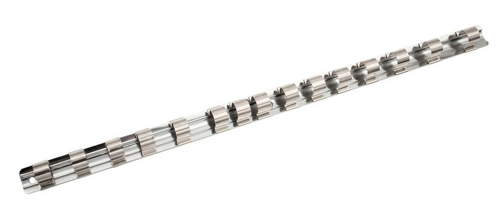 Планка-держатель головок 1/2  15 мест сталь  Практик, артикул: 273500539023