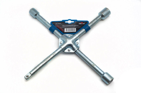Ключ балонный крестовой с усиленным центром (СервисКлюч: 17*19*21*1/2 мм)