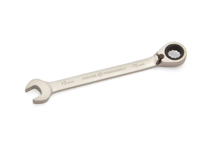 Ключ комбинированный рожково-накидной, трещеточный (ДелоТехники: 14*14 мм)