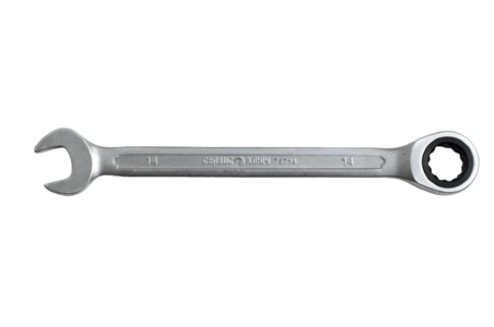 Ключ комбинированный рожково-накидной, трещеточный (СервисКлюч: 14*14 мм)