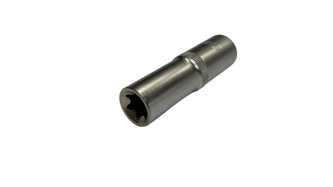 Головка торцевая torx "звездочка" (БМ: 1/2, Е16, L=77мм, CrV)