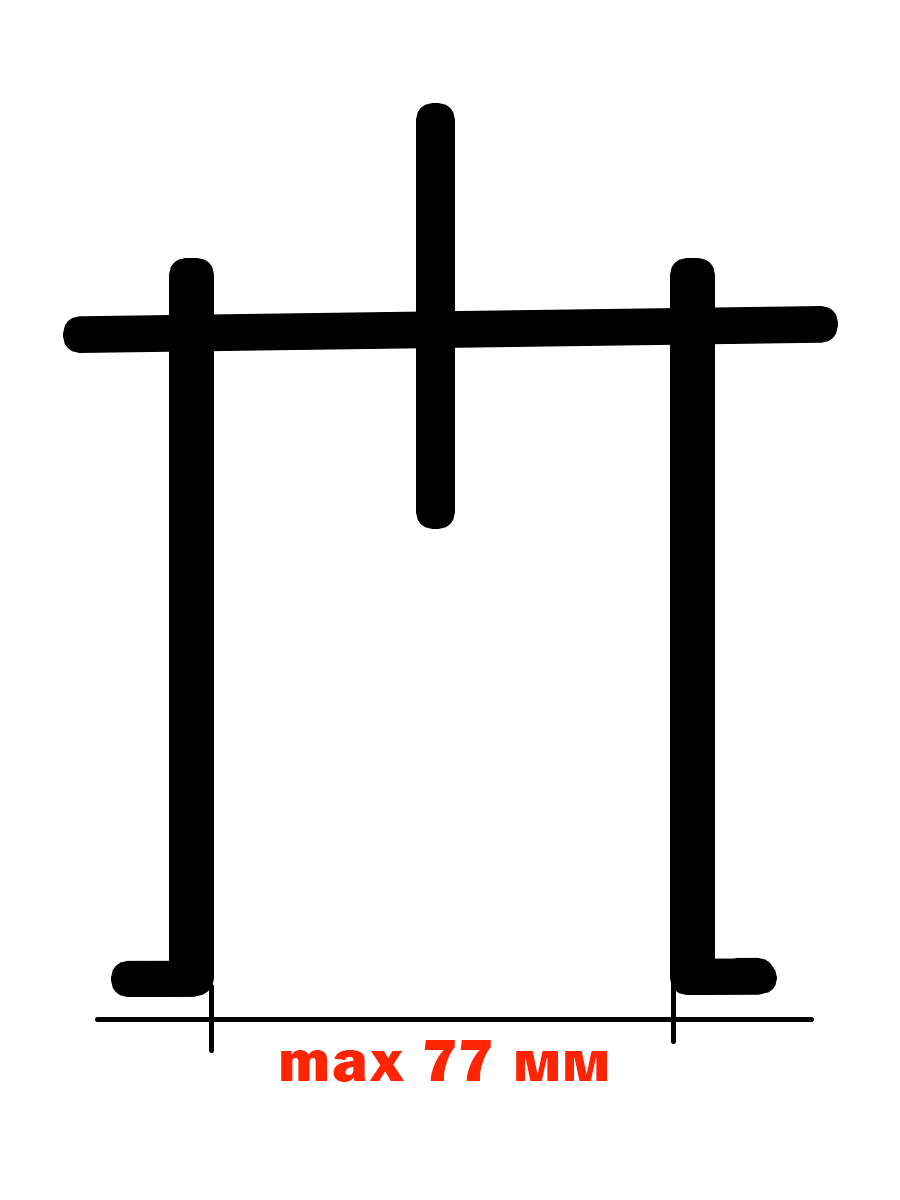 Съемник подшипников 2-х лапый, раздвижной со стяжкой (БМ: 150 мм)