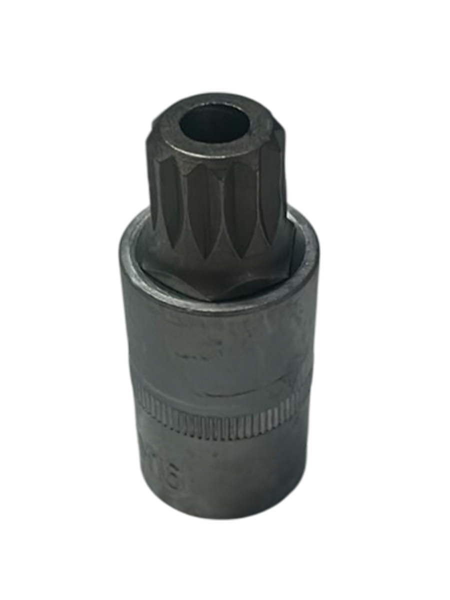 Головка со вставкой с отверстием (БМ: 1/2", SPLINE, М16, L=55 мм, CrV)