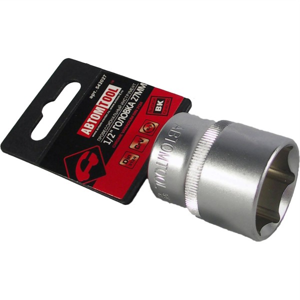 Торцевая головка (АвтомTool: 1/2, 27 мм, 6-гран)