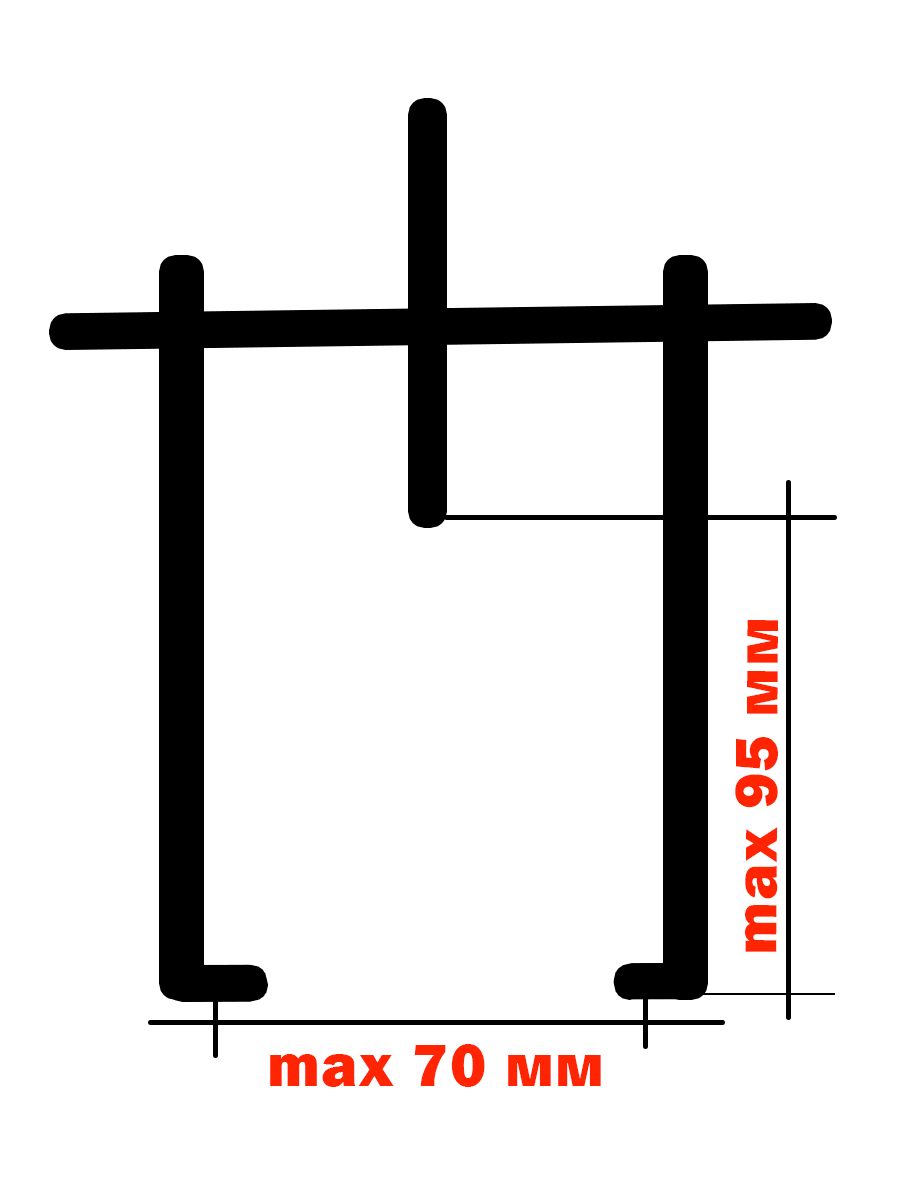 Съемник подшипников двухлапый с фиксатором (ДЕЛО МАСТЕРА: 150 мм, D55-105 мм)