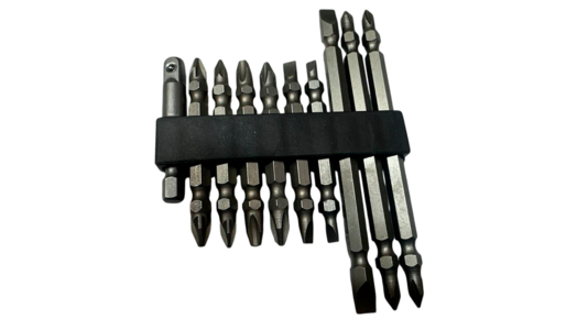 Набор головок со вставками-битами (БМ: 10 предметов, 3 дл. +7 кор.), артикул: 380301