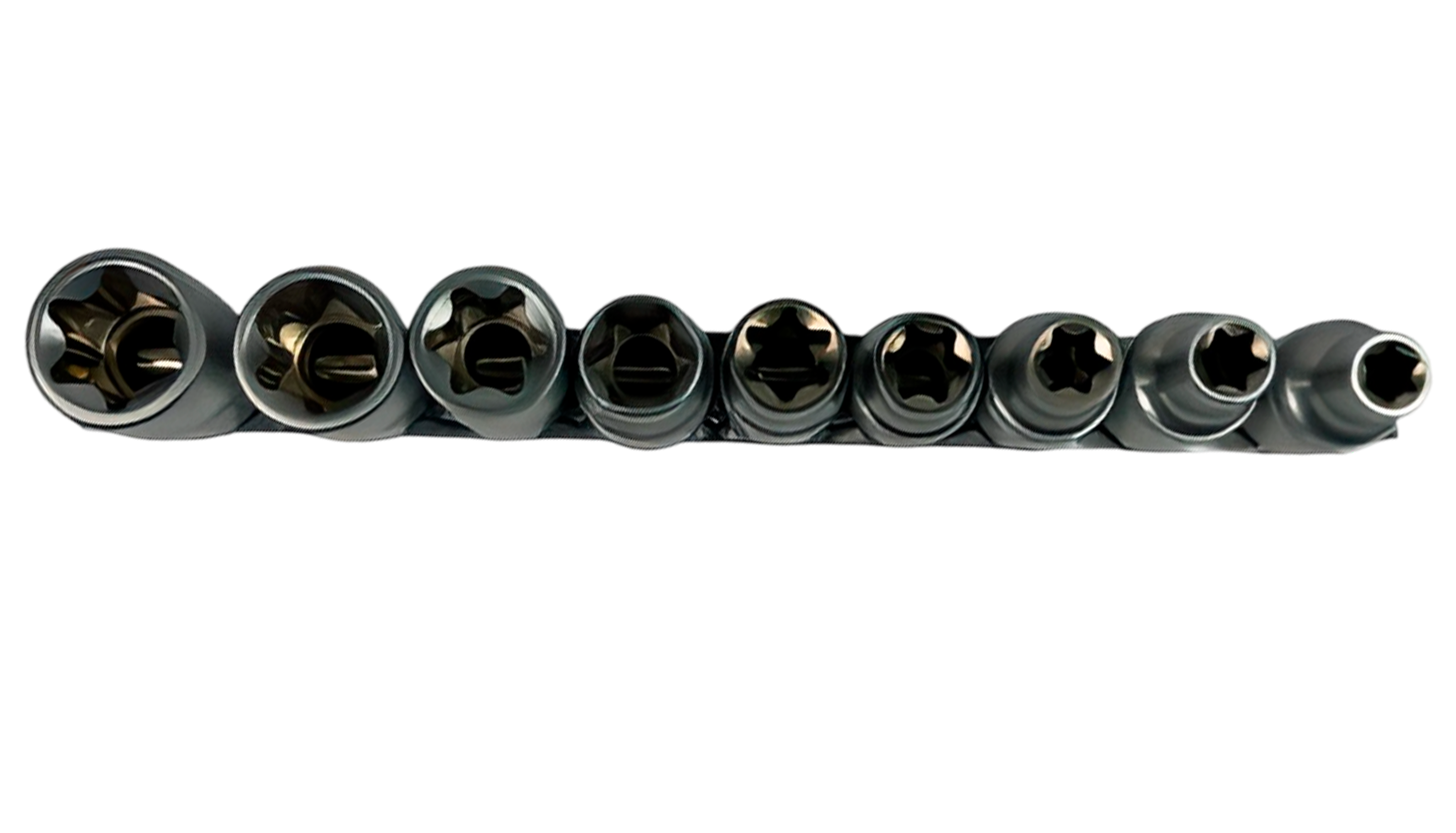 Набор головок-звездочек на планке (АвтомTool: 1/2, 9 предметов: E10-E24)