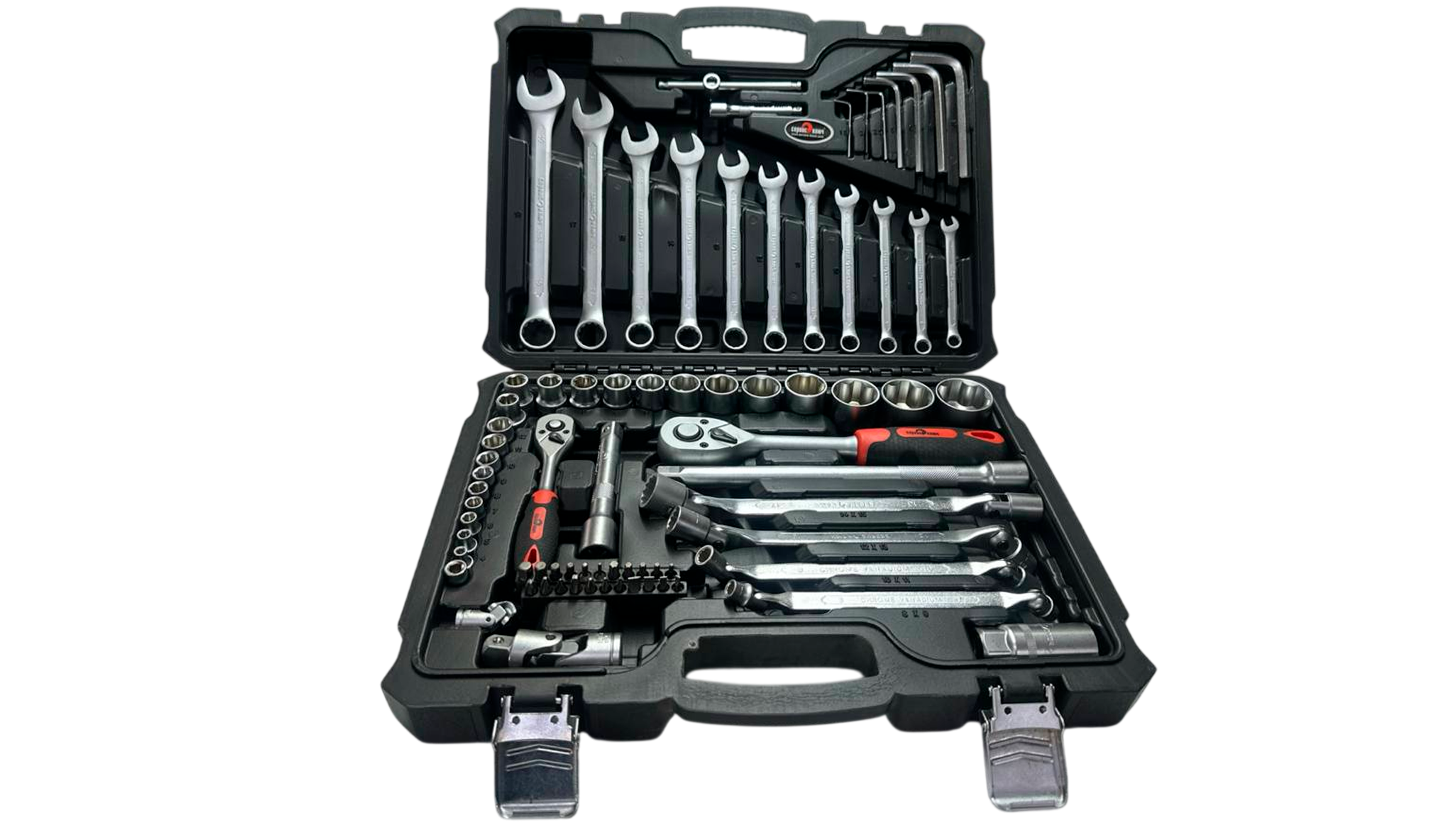 Набор инструментов, 77 предметов (СервисКлюч: 1/4+1/2, 6 гр)