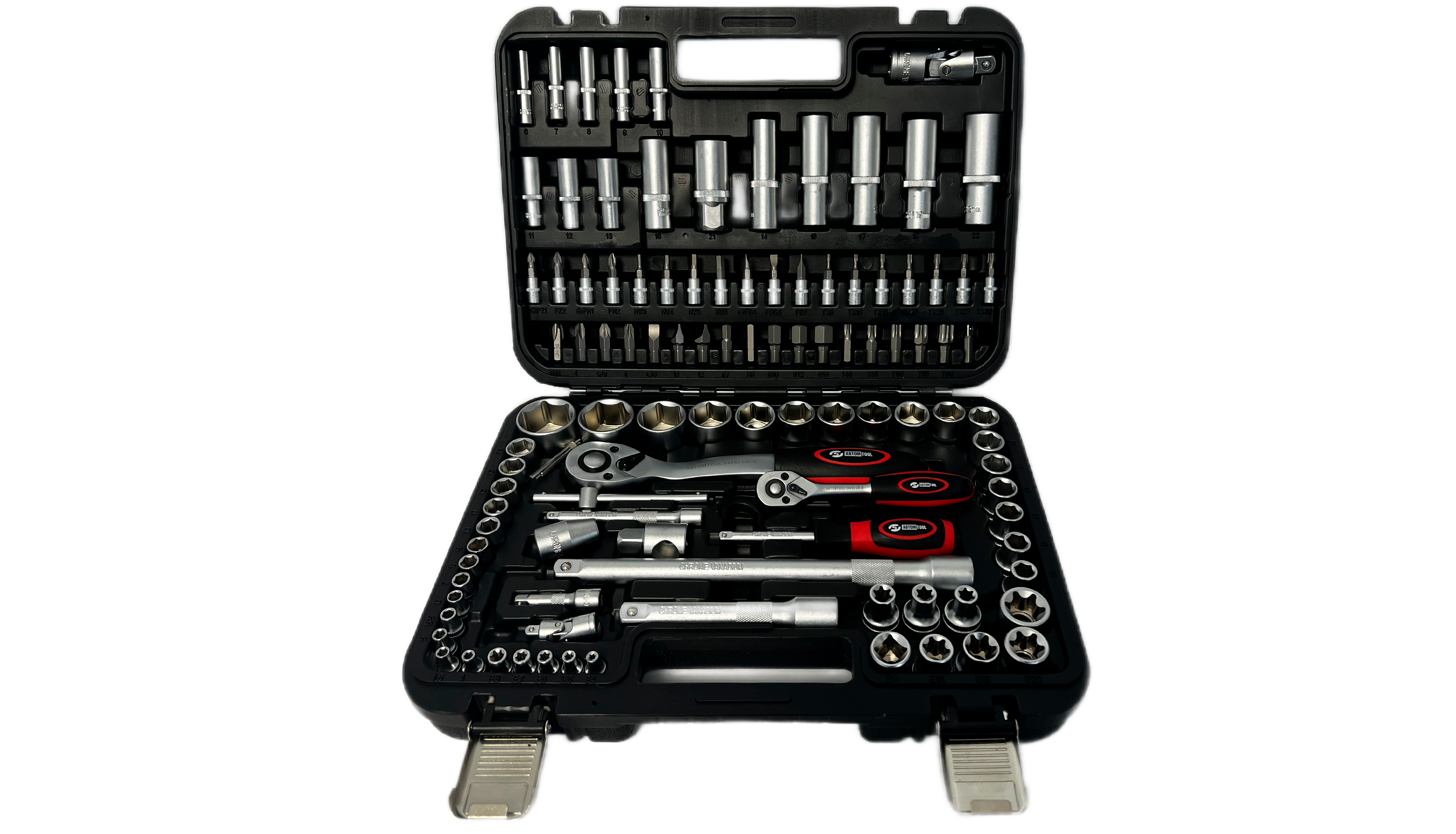 Набор инструментов 108 предметов (АвтомTool: 1/4+1/2)