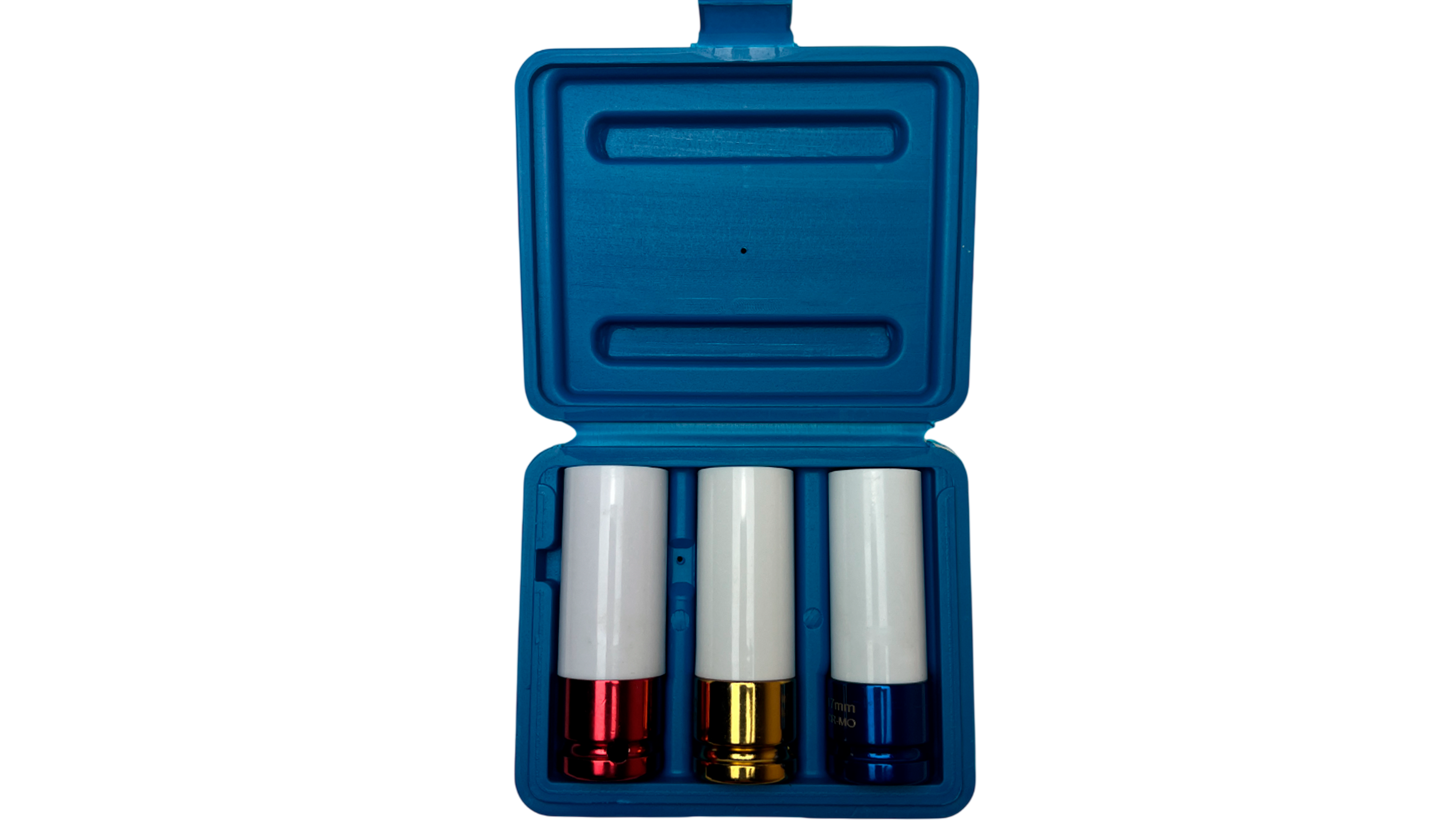 Набор головок ударных колёсных (Дело Мастера: 1/2",17, 19, 21 мм, L-85 мм, с пластиковой защитой, Cr-V)