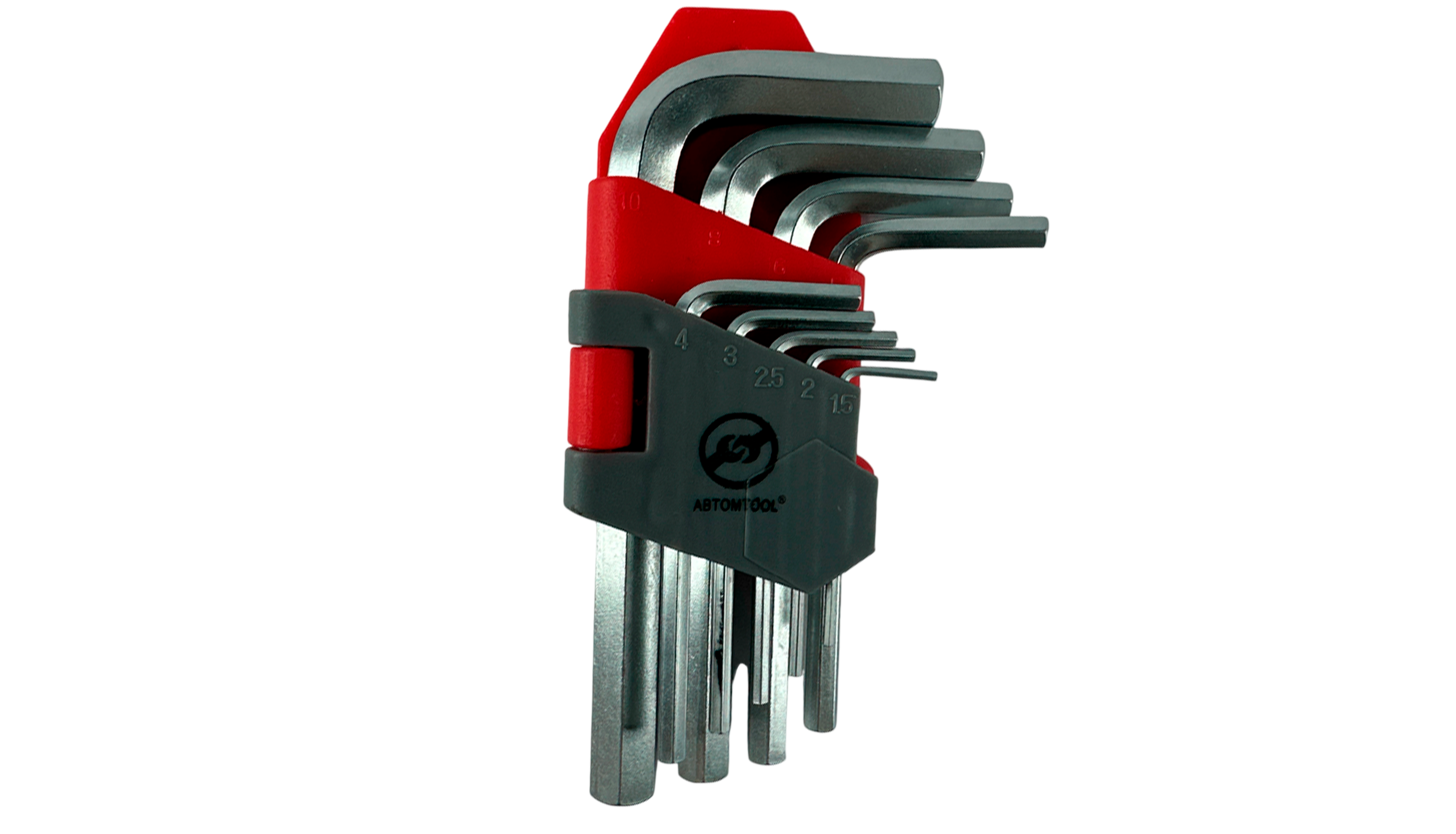 Набор шестигранных ключей 9 предметов (Автом tool: 1.5, 2, 2.5, 3, 4, 5, 6, 8, 10, малый 1.5)